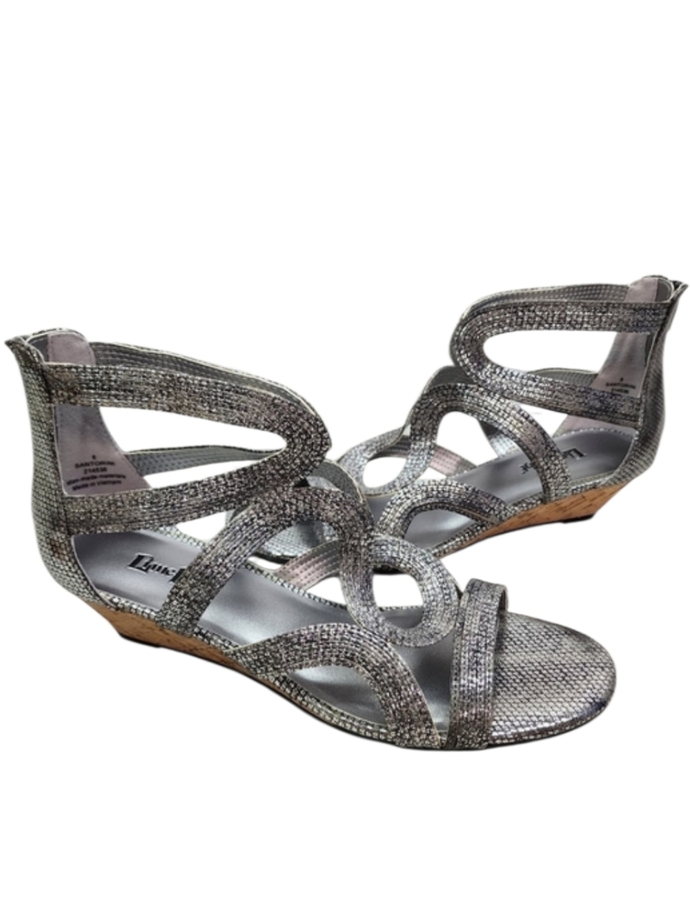 Women's Metallic Wedge Sandals Size 8 🌟Beautiful Summer Sandals🌟